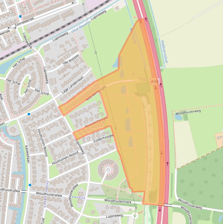 Kaart van postcodegebied 7325SE.