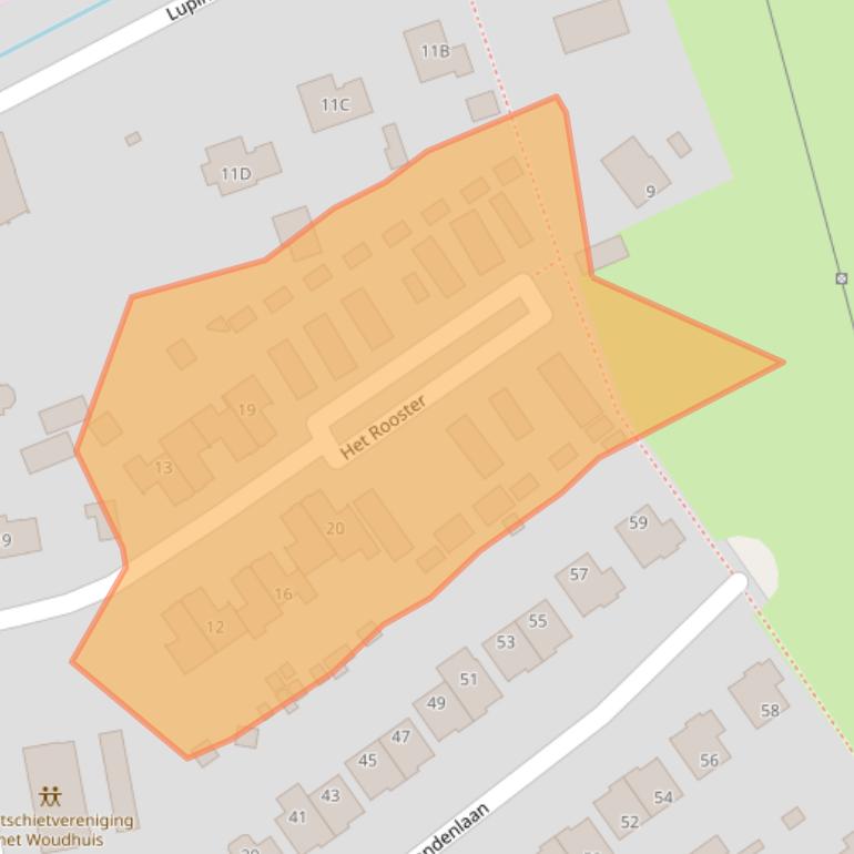 Kaart van postcodegebied 7325SJ.