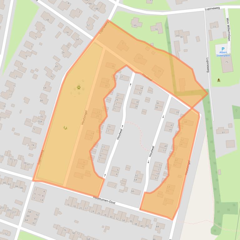 Kaart van postcodegebied 7325ST.