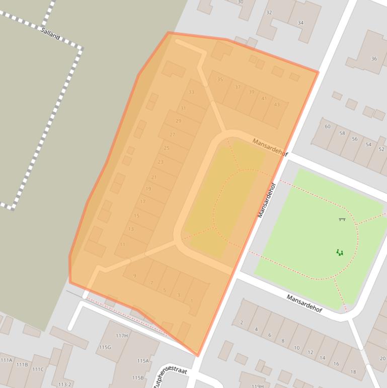 Kaart van postcodegebied 7325VA.