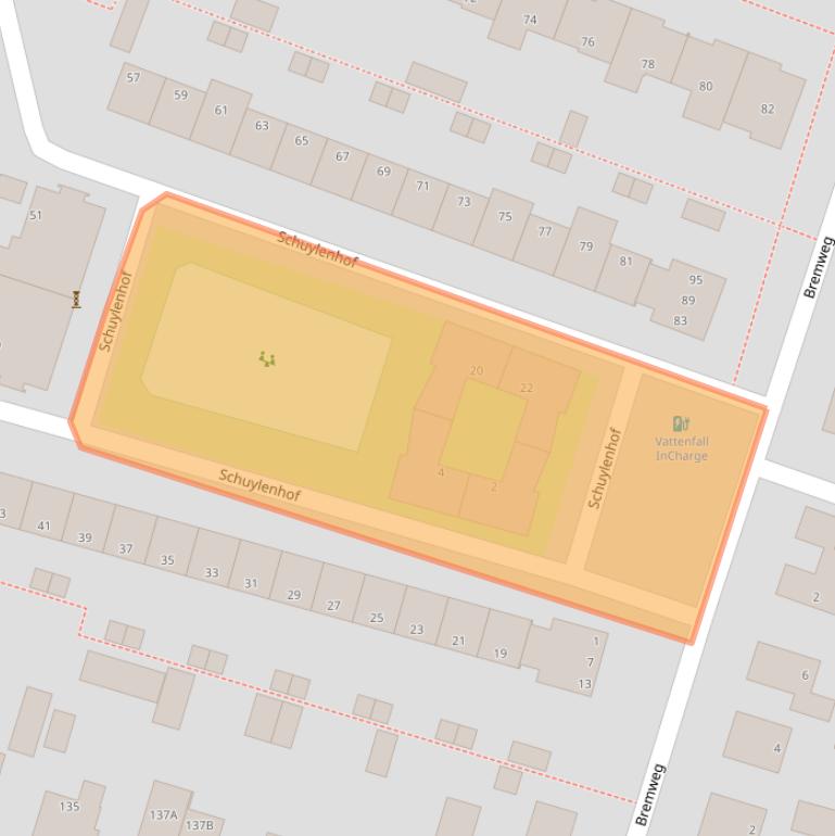 Kaart van postcodegebied 7325VE.
