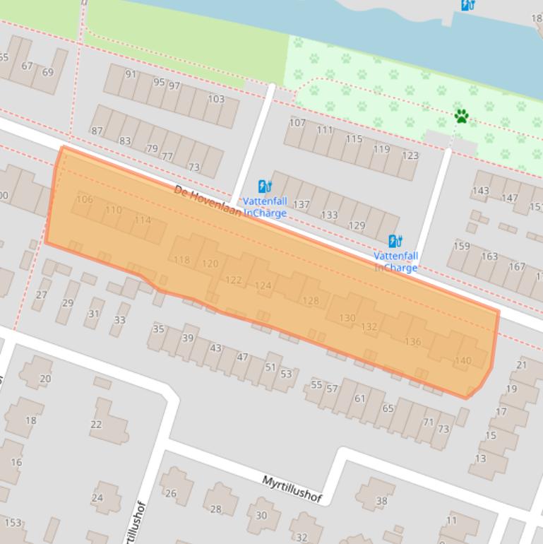 Kaart van postcodegebied 7325VJ.