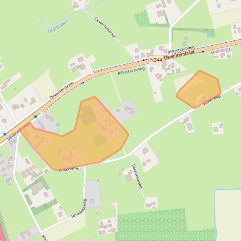 Kaart van postcodegebied 7325WE.