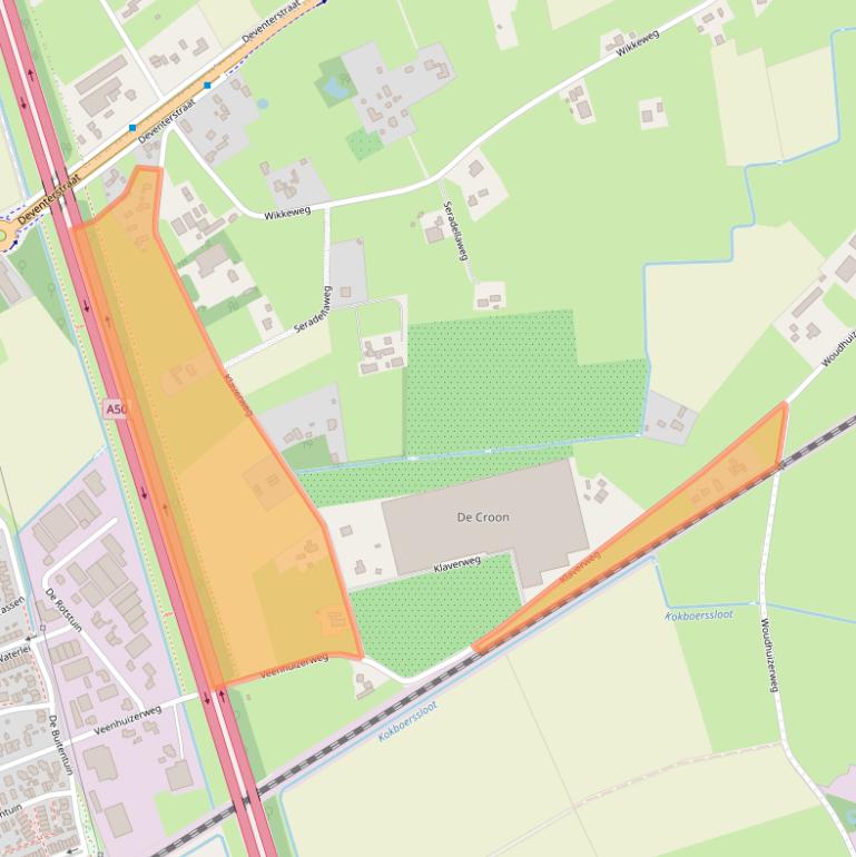 Kaart van postcodegebied 7325WK.