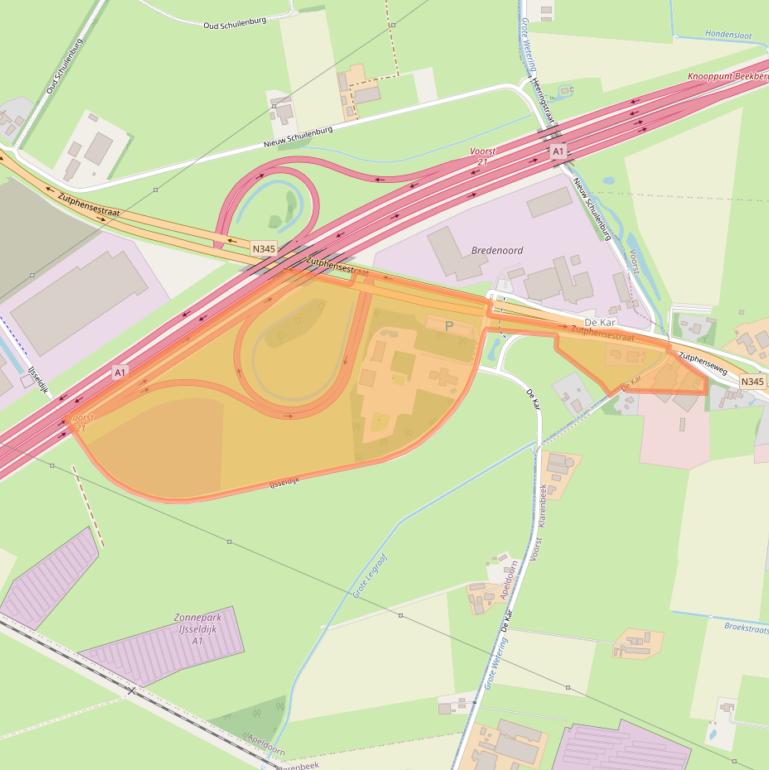 Kaart van postcodegebied 7325WV.