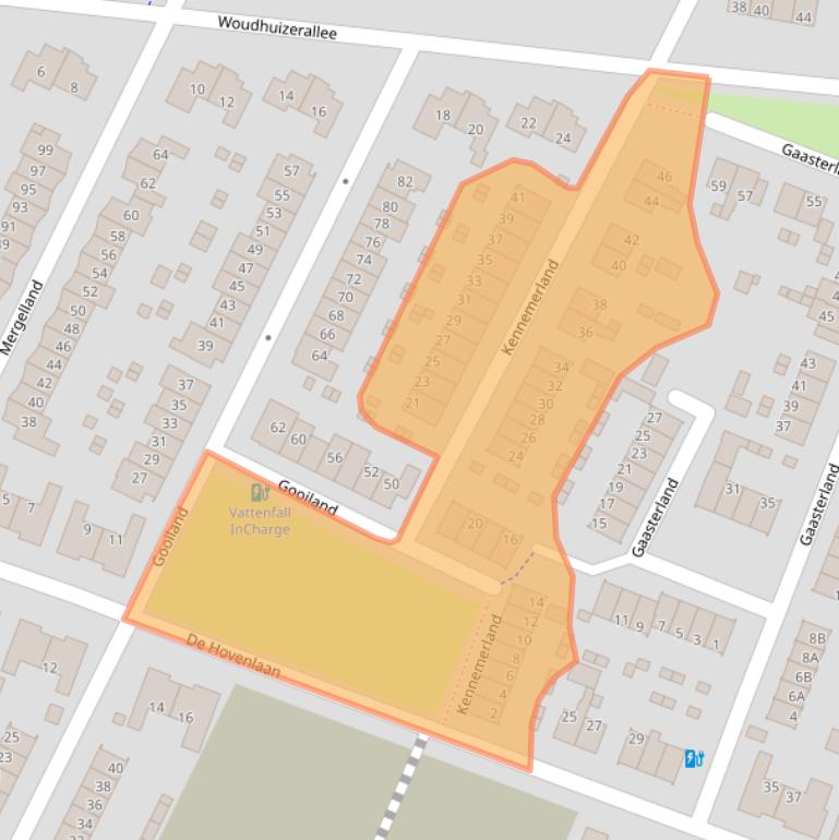 Kaart van postcodegebied 7325ZG.