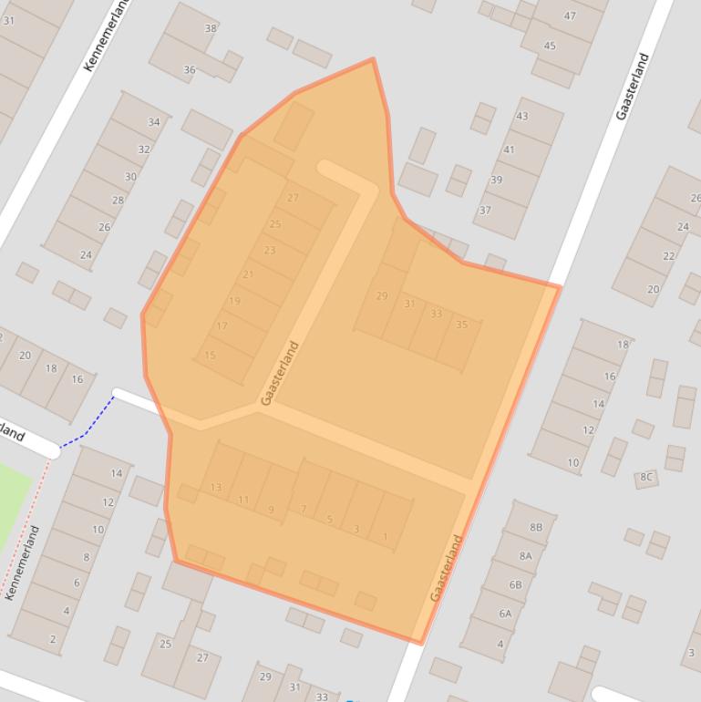 Kaart van postcodegebied 7325ZH.