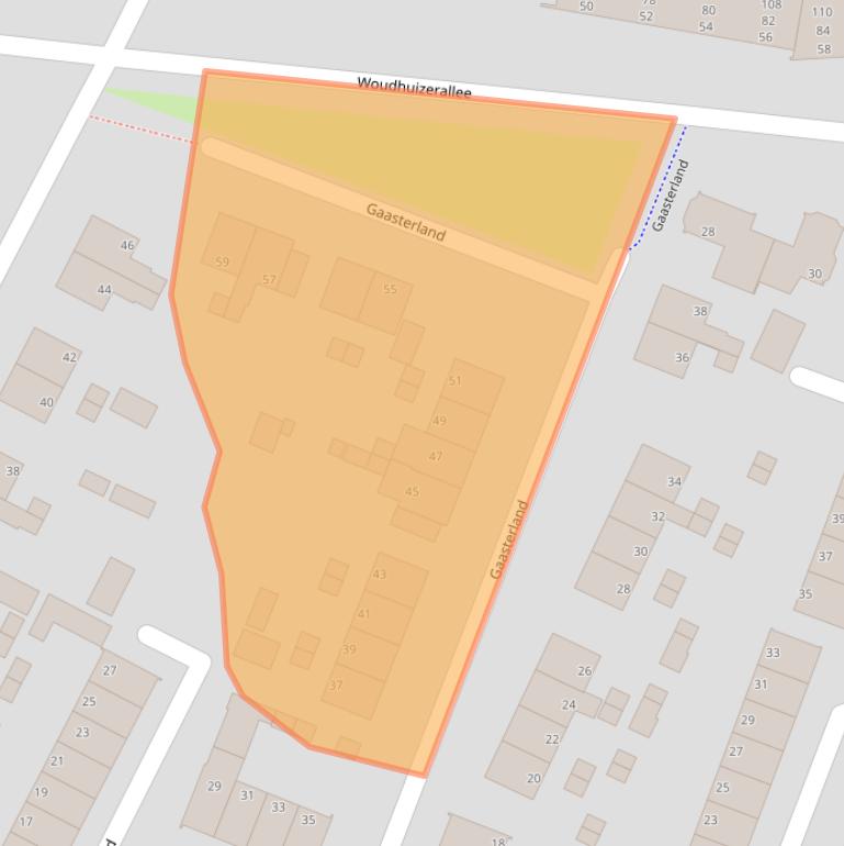 Kaart van postcodegebied 7325ZJ.