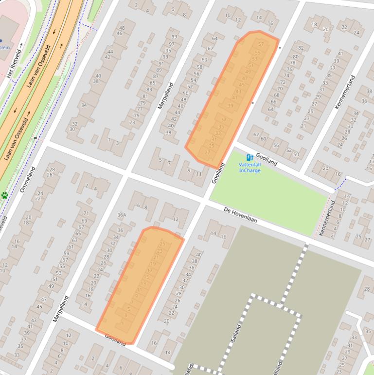 Kaart van postcodegebied 7325ZS.