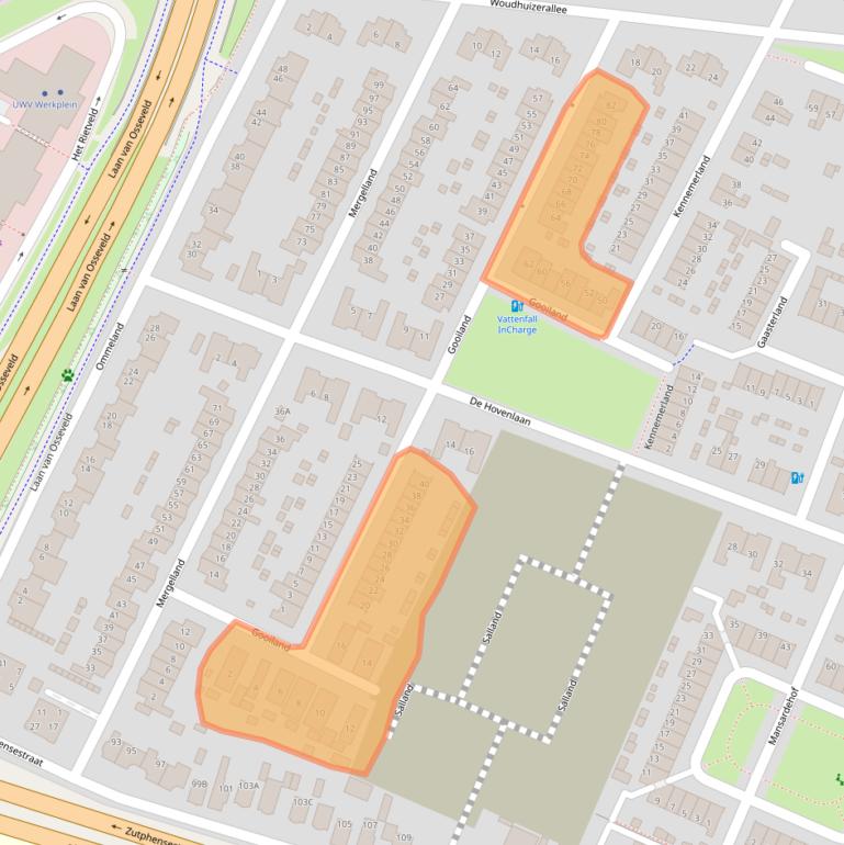 Kaart van postcodegebied 7325ZT.