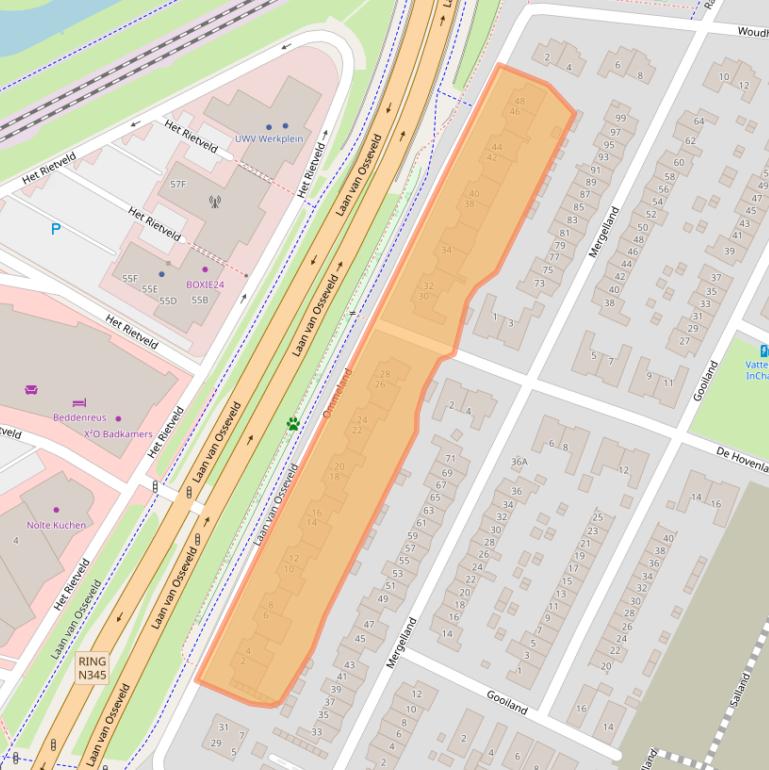 Kaart van postcodegebied 7325ZZ.