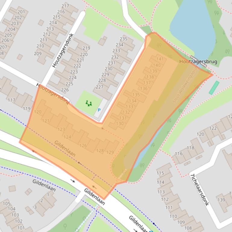 Kaart van postcodegebied 7326AB.