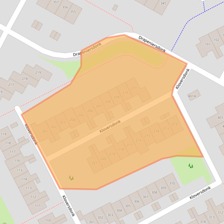 Kaart van postcodegebied 7326AS.