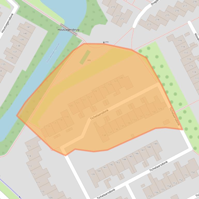 Kaart van postcodegebied 7326AW.