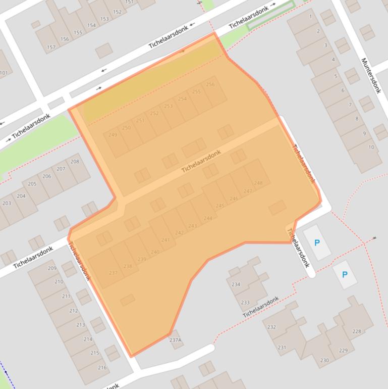 Kaart van postcodegebied 7326BB.