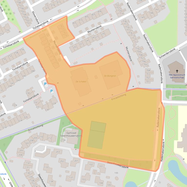 Kaart van postcodegebied 7326BD.