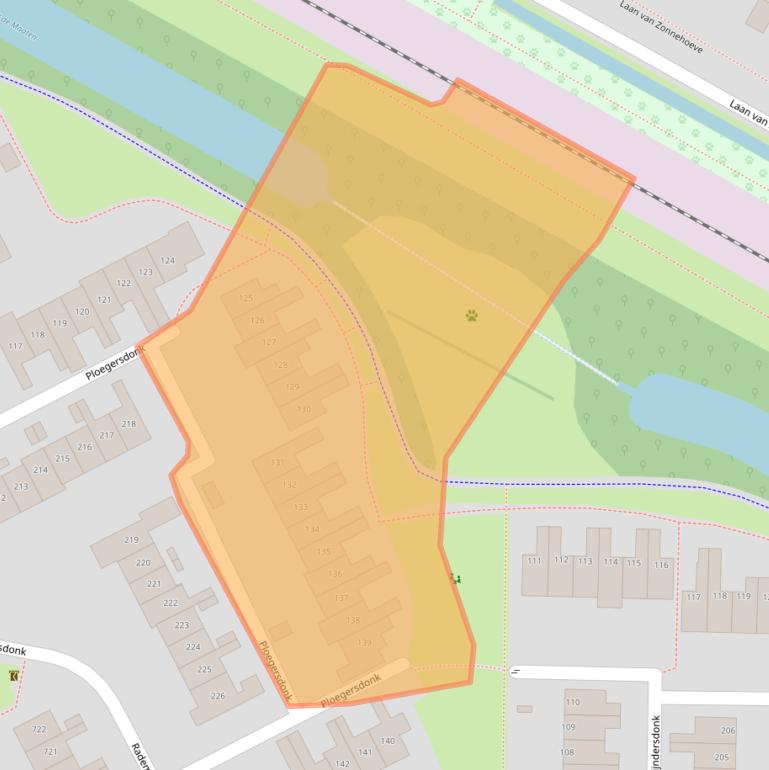 Kaart van postcodegebied 7326BH.