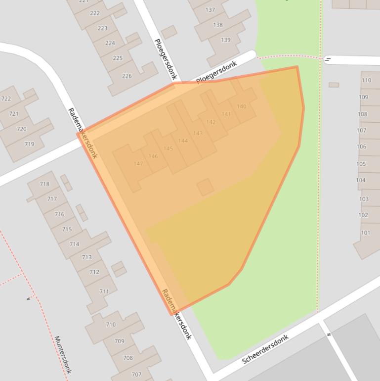 Kaart van postcodegebied 7326BJ.