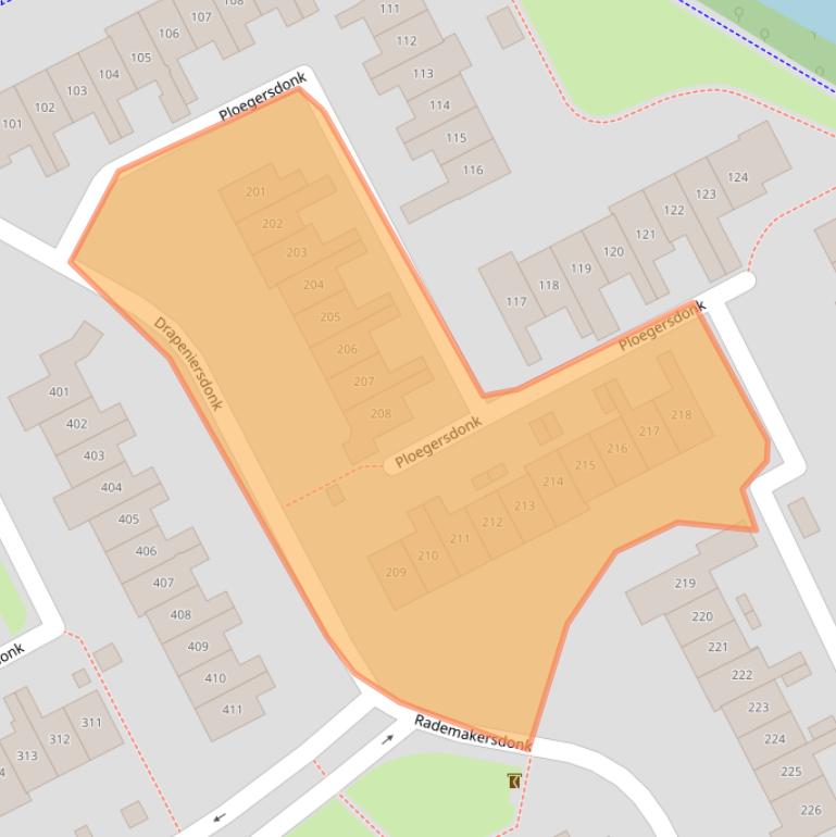 Kaart van postcodegebied 7326BK.