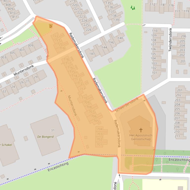 Kaart van postcodegebied 7326BM.