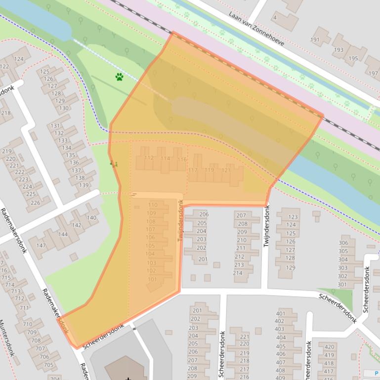 Kaart van postcodegebied 7326BN.