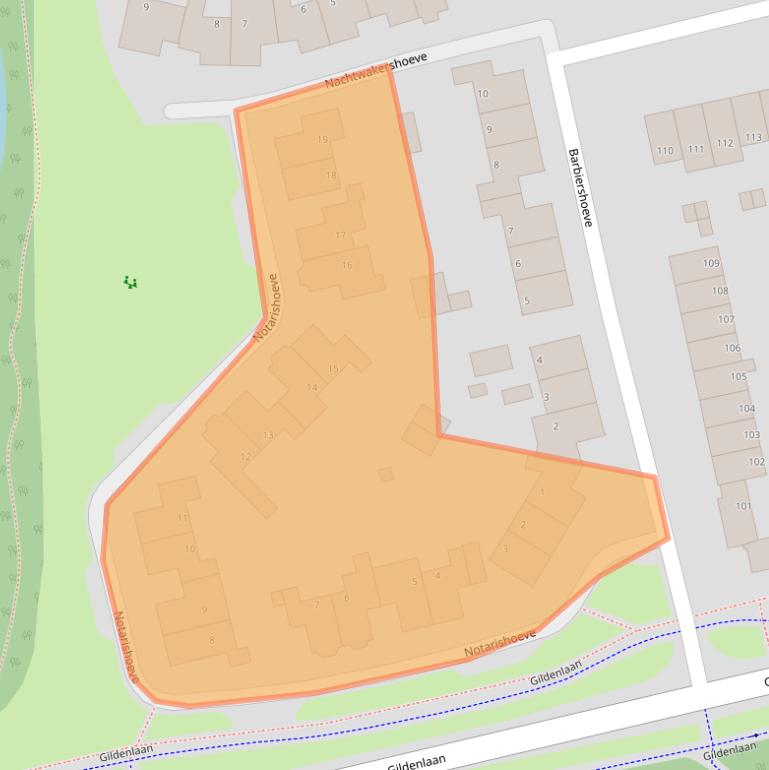 Kaart van postcodegebied 7326DA.