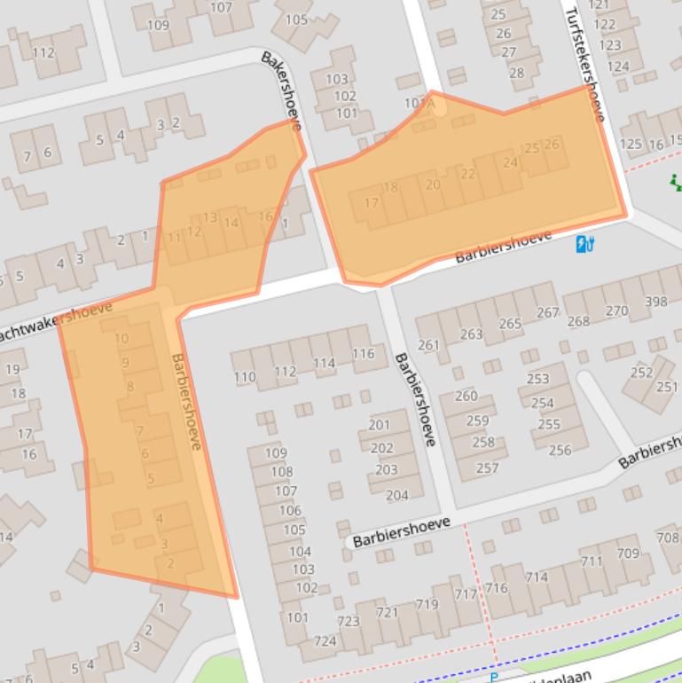 Kaart van postcodegebied 7326DB.