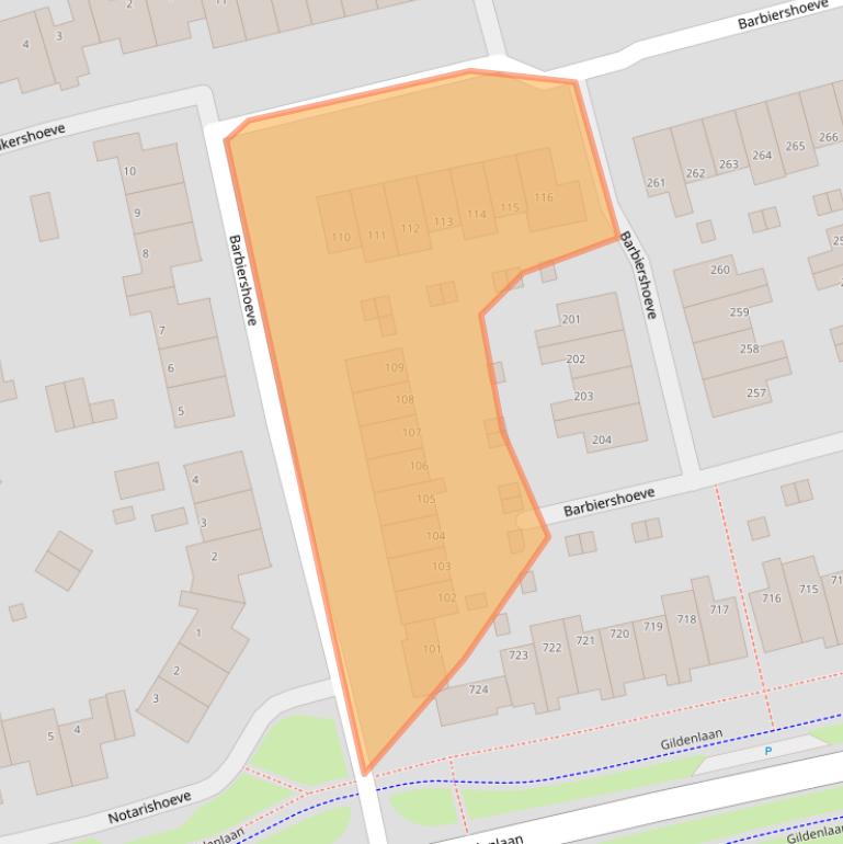 Kaart van postcodegebied 7326DC.