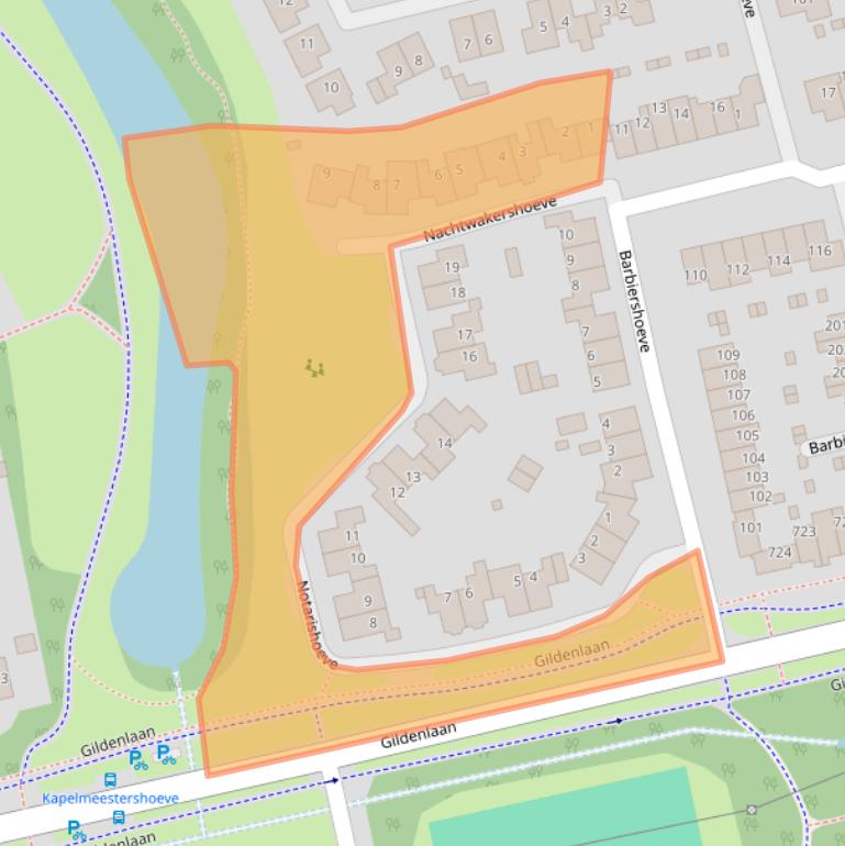 Kaart van postcodegebied 7326DG.