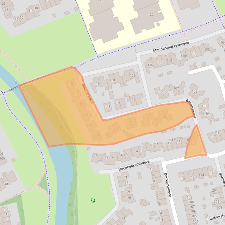 Kaart van postcodegebied 7326DL.