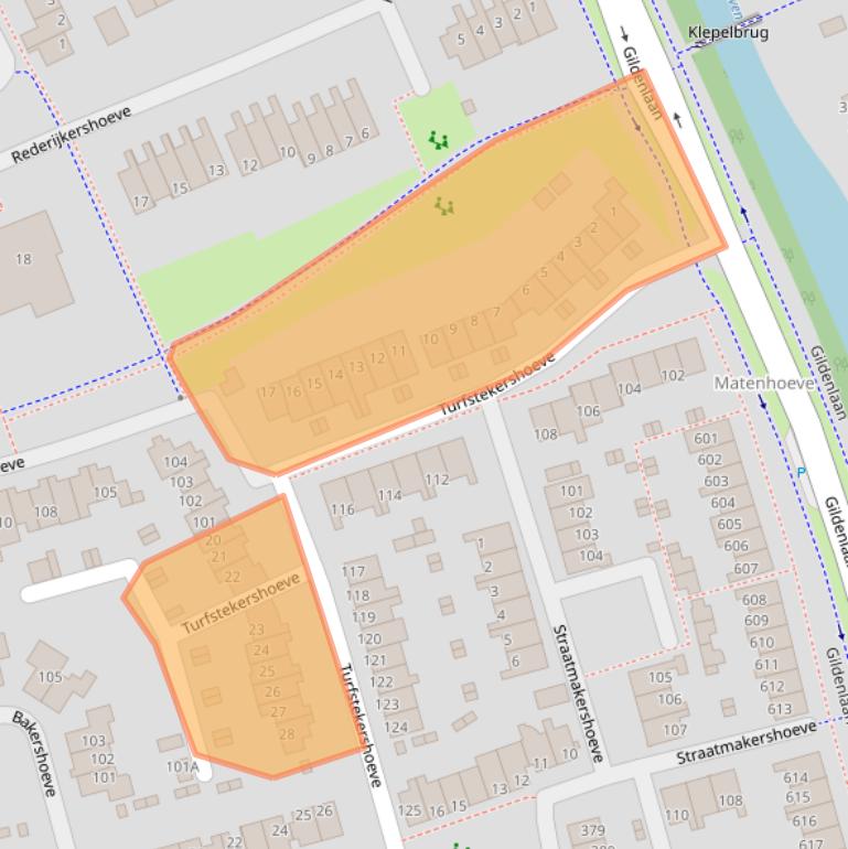 Kaart van postcodegebied 7326DP.