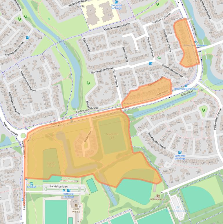 Kaart van postcodegebied 7326DX.