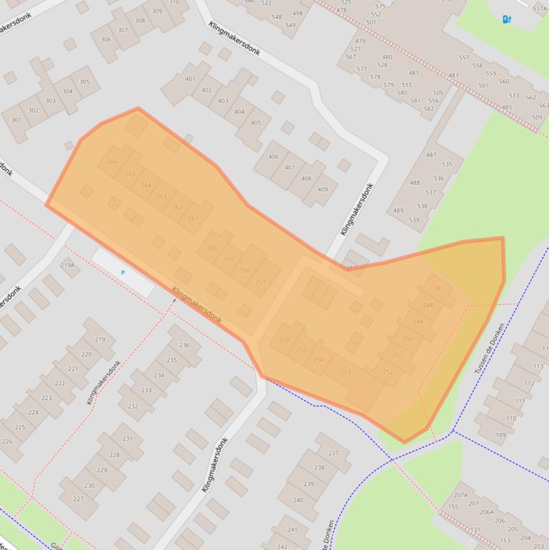 Kaart van postcodegebied 7326GG.