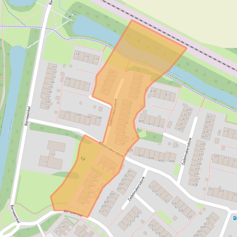 Kaart van postcodegebied 7326JL.