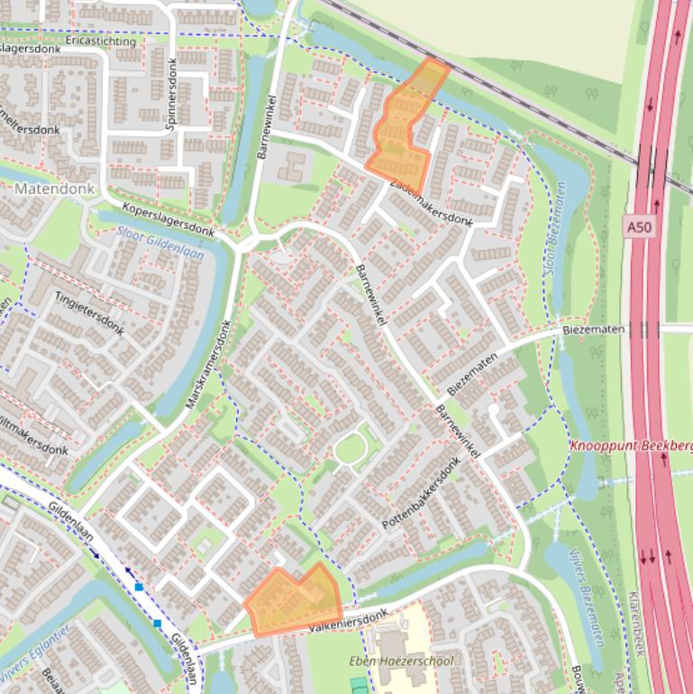 Kaart van postcodegebied 7326JR.