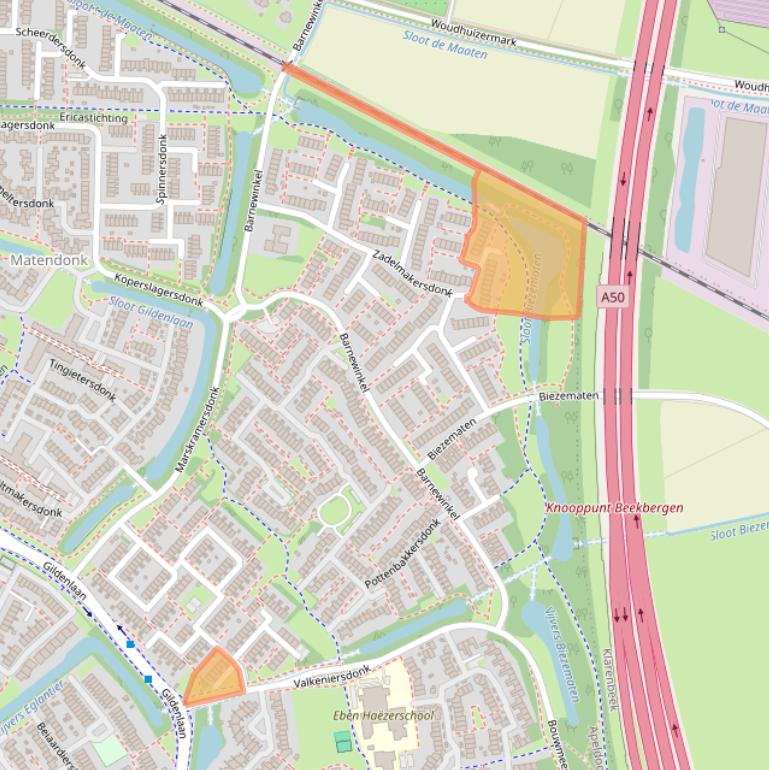 Kaart van postcodegebied 7326JV.