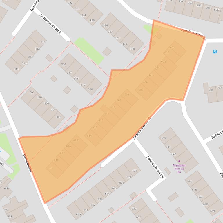 Kaart van postcodegebied 7326JW.