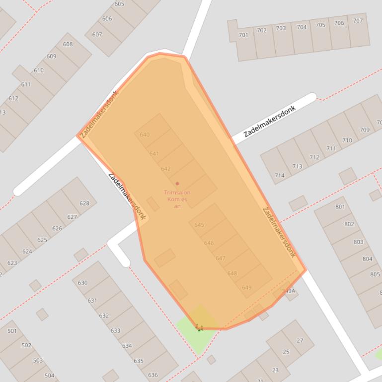 Kaart van postcodegebied 7326JZ.