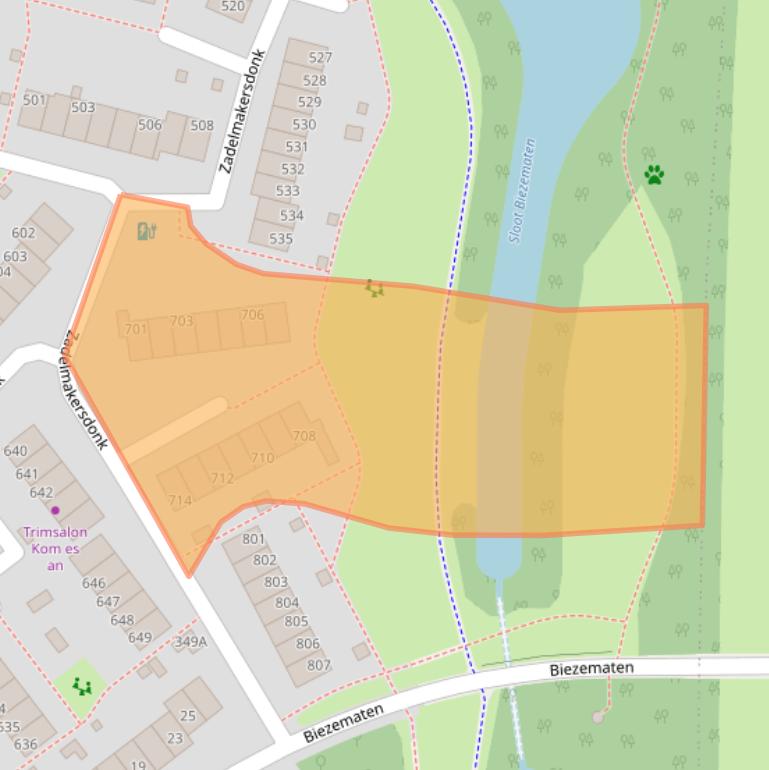 Kaart van postcodegebied 7326KA.
