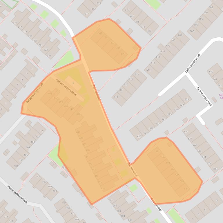 Kaart van postcodegebied 7326KC.