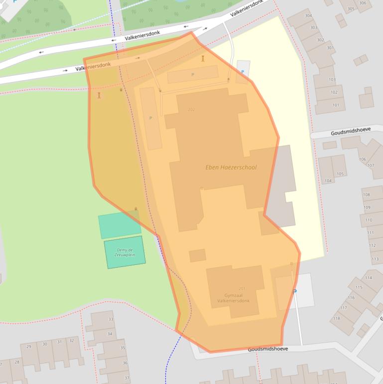 Kaart van postcodegebied 7326KP.
