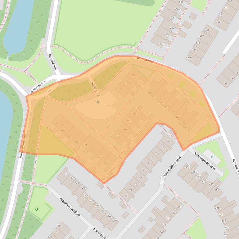 Kaart van postcodegebied 7326KS.