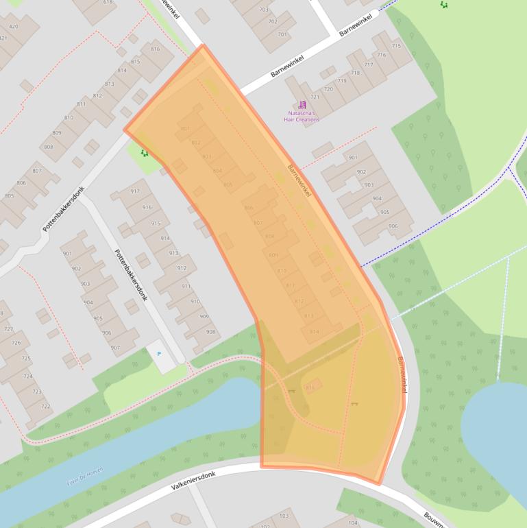 Kaart van postcodegebied 7326KW.