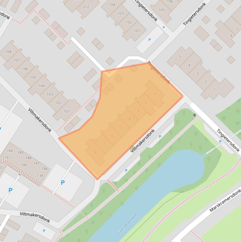 Kaart van postcodegebied 7326LG.