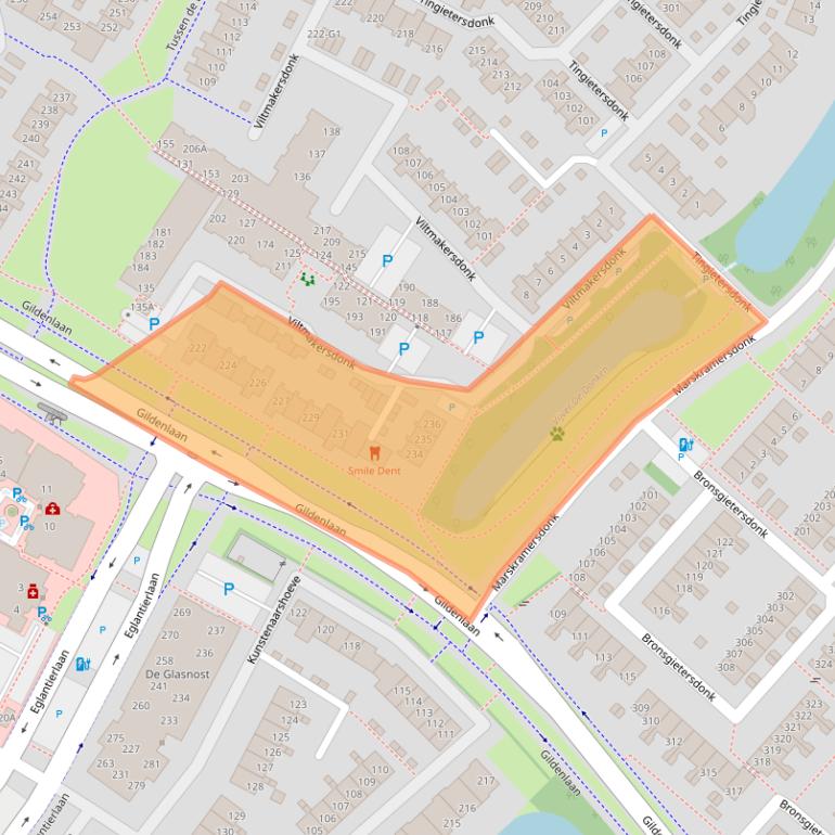 Kaart van postcodegebied 7326LP.