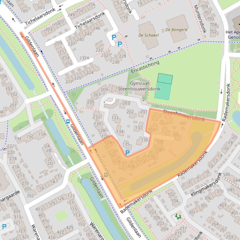 Kaart van postcodegebied 7326ME.