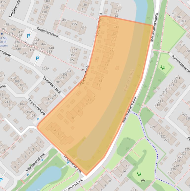 Kaart van postcodegebied 7326NA.