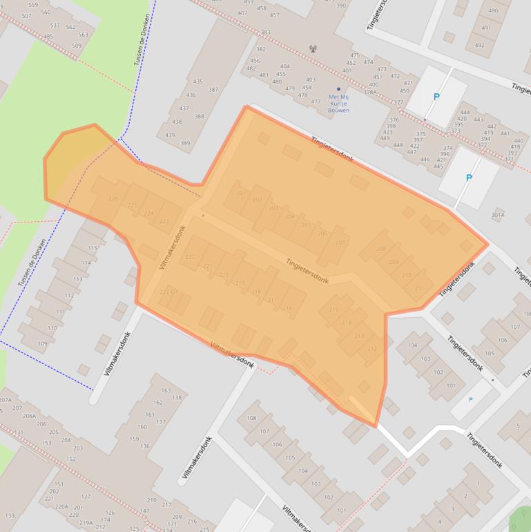 Kaart van postcodegebied 7326NK.