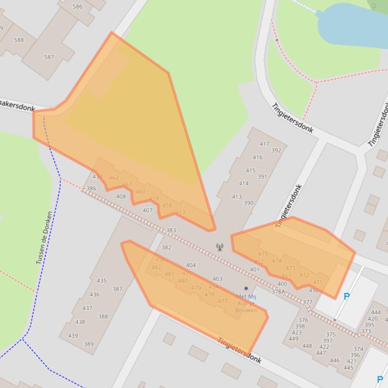 Kaart van postcodegebied 7326NX.