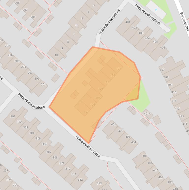 Kaart van postcodegebied 7326PB.